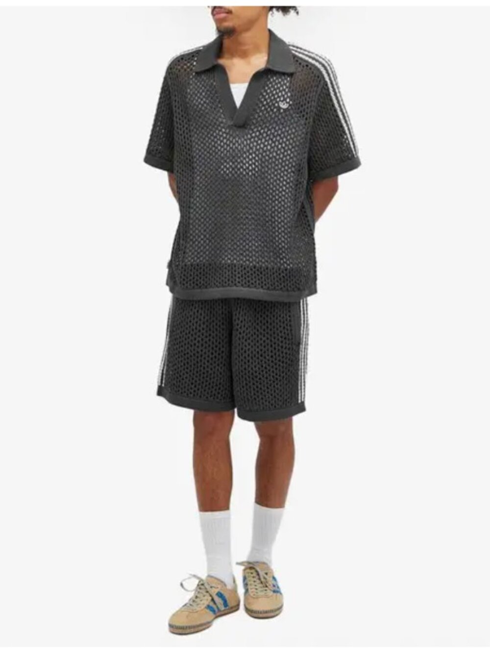 Adidas Clot collab - crochet ec polo - medium
